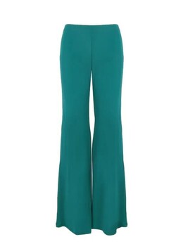 Alberta Ferretti: Зелёные брюки 