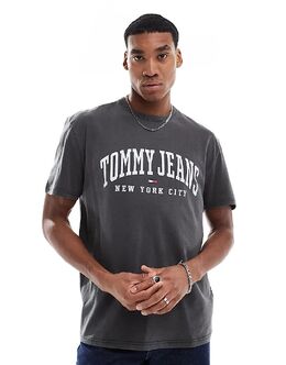 Tommy Jeans: Чёрная футболка 