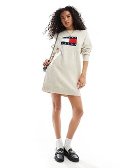 Tommy Jeans: Меланжевое платье 