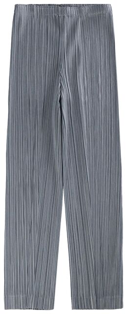 Pleats Please Issey Miyake: Серые брюки 