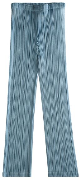 Pleats Please Issey Miyake: Голубые брюки 