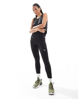 PUMA: Чёрные легинсы 