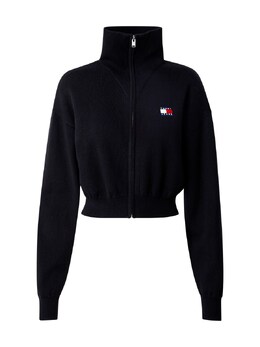 Tommy Jeans: Чёрный кардиган 