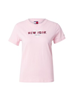 Tommy Jeans: Розовая рубашка 