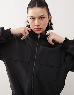 Adidas Originals: Чёрная куртка 