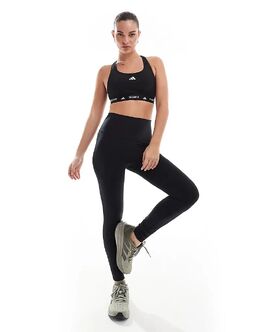 adidas Performance: Чёрные легинсы 