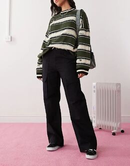 Vans: Чёрные брюки 