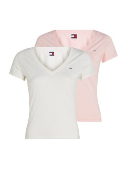 Tommy Jeans: Розовая рубашка 