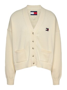 Tommy Jeans: Белый кардиган 
