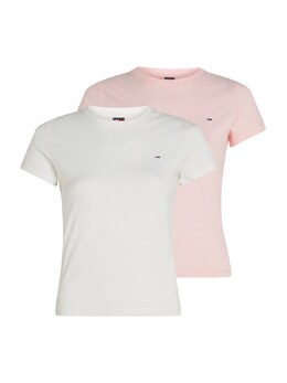 Tommy Jeans: Розовая рубашка 