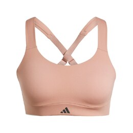 adidas Performance: Розовый бюстгальтер 