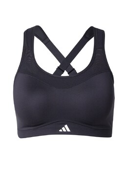 adidas Performance: Чёрный бюстгальтер 