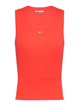 Tommy Jeans: Тёмный топ  Essential