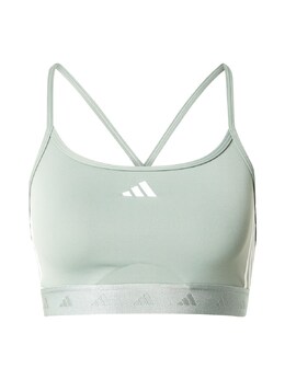 adidas Performance: Зелёный бюстгальтер 