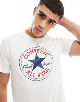 Converse: Белая футболка 