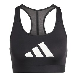 adidas Performance: Чёрный бюстгальтер 