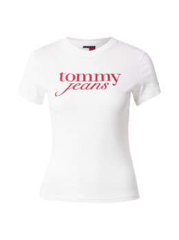 Tommy Jeans: Белая рубашка  Essential