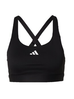 adidas Performance: Чёрный бюстгальтер 
