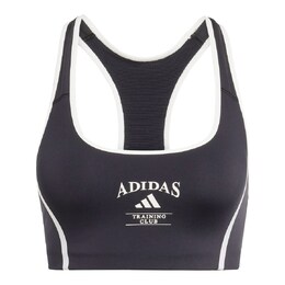 adidas Performance: Чёрный бюстгальтер 