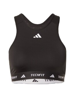 adidas Performance: Чёрный бюстгальтер 