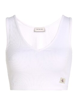 Calvin Klein Jeans: Белый топ 