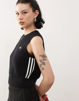 Adidas Originals: Чёрный жилет 