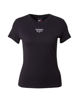 Tommy Jeans: Чёрная рубашка  Essential