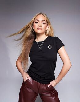 Armani Exchange: Чёрная футболка 