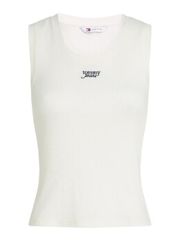 Tommy Jeans: Белый топ 