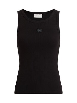 Calvin Klein Jeans: Чёрный топ 