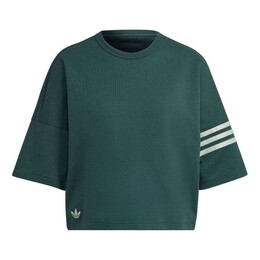 Adidas: Зелёная футболка  Adicolor