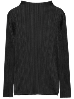 Pleats Please Issey Miyake: Чёрный топ 