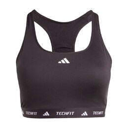 adidas Performance: Чёрный бюстгальтер 
