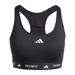 adidas Performance: Чёрный бюстгальтер 