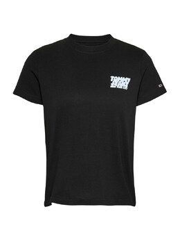 Tommy Jeans: Чёрная рубашка 