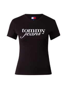 Tommy Jeans: Чёрная рубашка  Essential