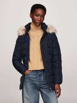 Tommy Hilfiger: Тёмный пуховик 