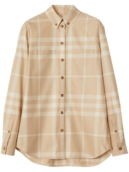 Burberry: Рубашка в клетку 