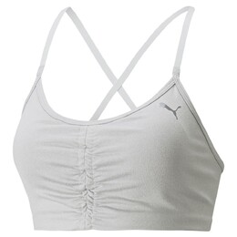 PUMA: Серый бюстгальтер  Yoga Studio