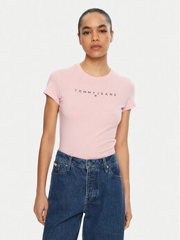 Tommy Jeans: Обтягивающая футболка 