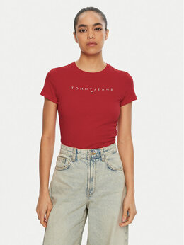 Tommy Jeans: Обтягивающая футболка 