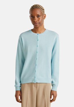 United Colors Of Benetton: Синий кардиган 