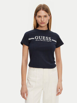 GUESS: Синяя футболка 