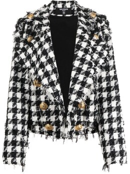 Balmain: Твидовый жакет 