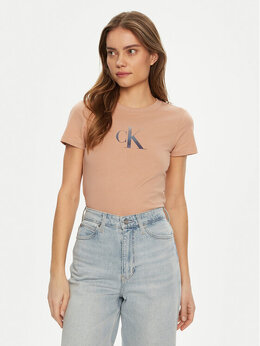 Calvin Klein Jeans: Обтягивающая футболка 