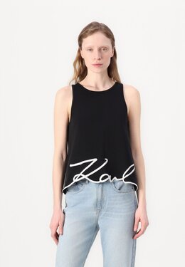 Karl Lagerfeld: Чёрный топ  Signature