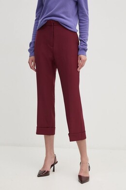 DKNY: Бордовые брюки 