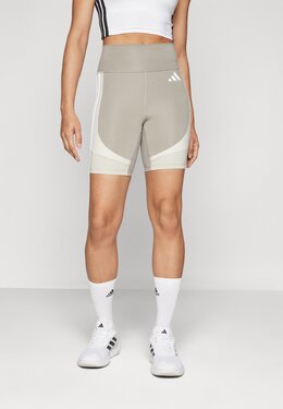 adidas Performance: Бежевые легинсы 