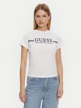 GUESS: Белая футболка 