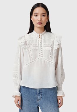 Allsaints: Белая блуза 